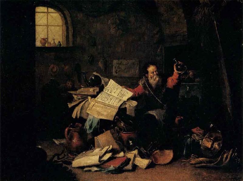 TENIERS, David the Elder The Alchemist